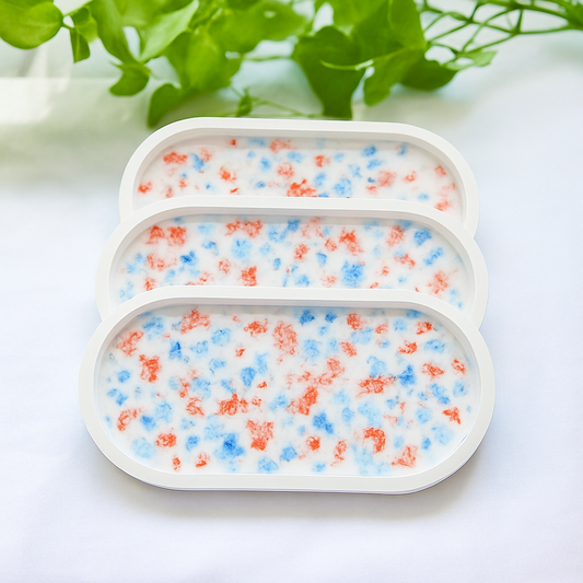 Oval terrazzo dish