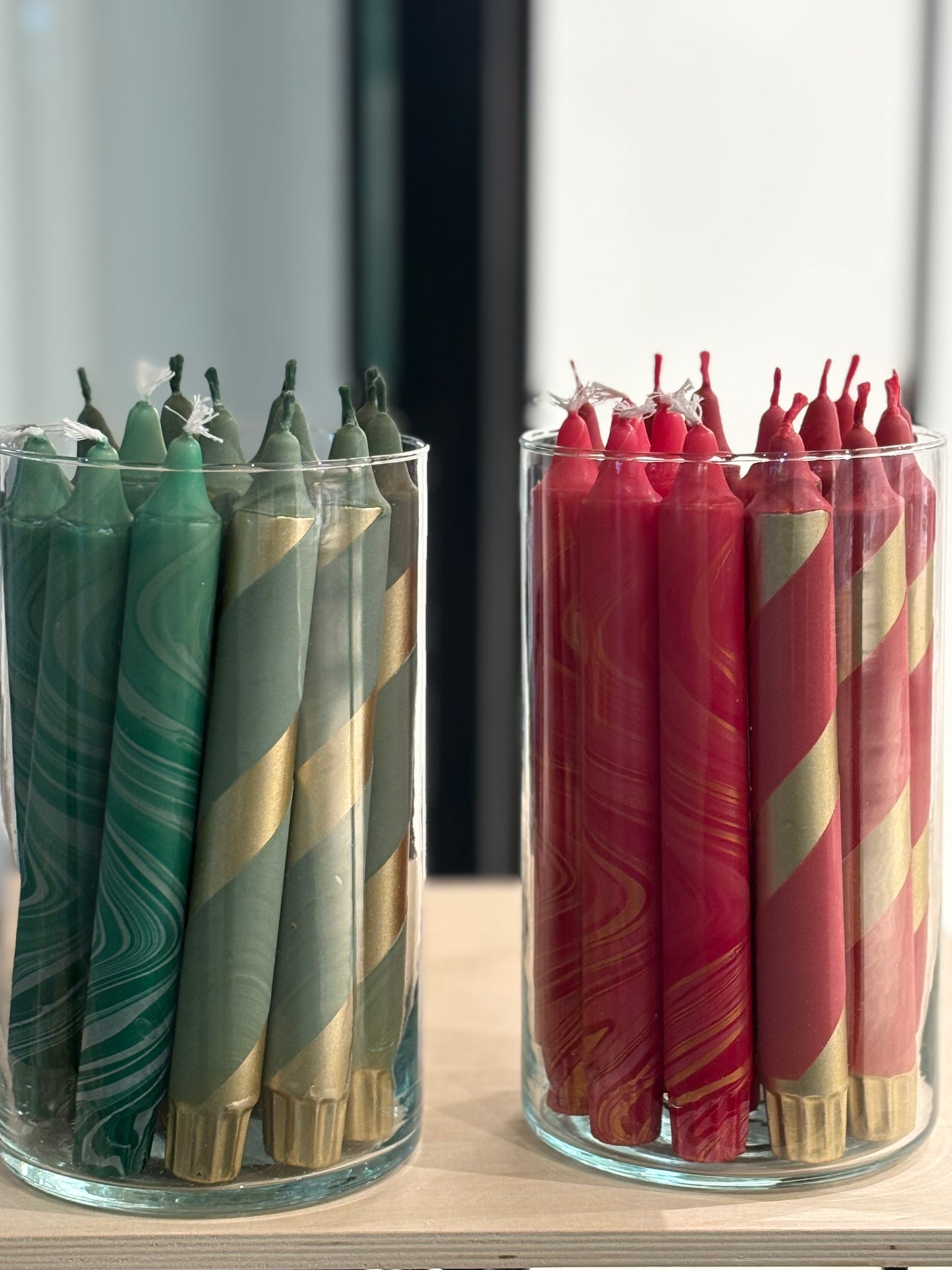 Håndmalte stearinlys