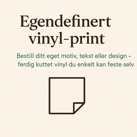 Egendefinert vinyl print