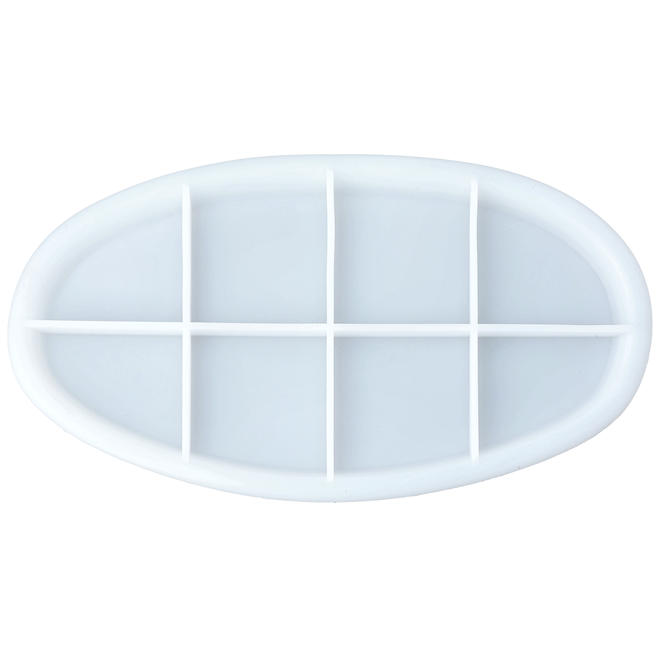 Silikonform oval brikke