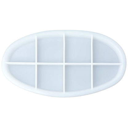 Silikonform oval brikke
