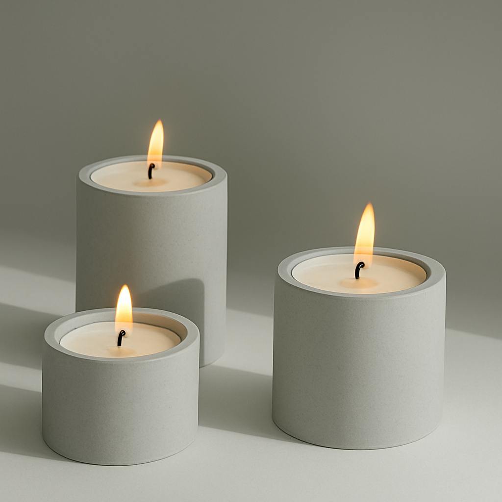 Jesmonite Silikonform telysholdere